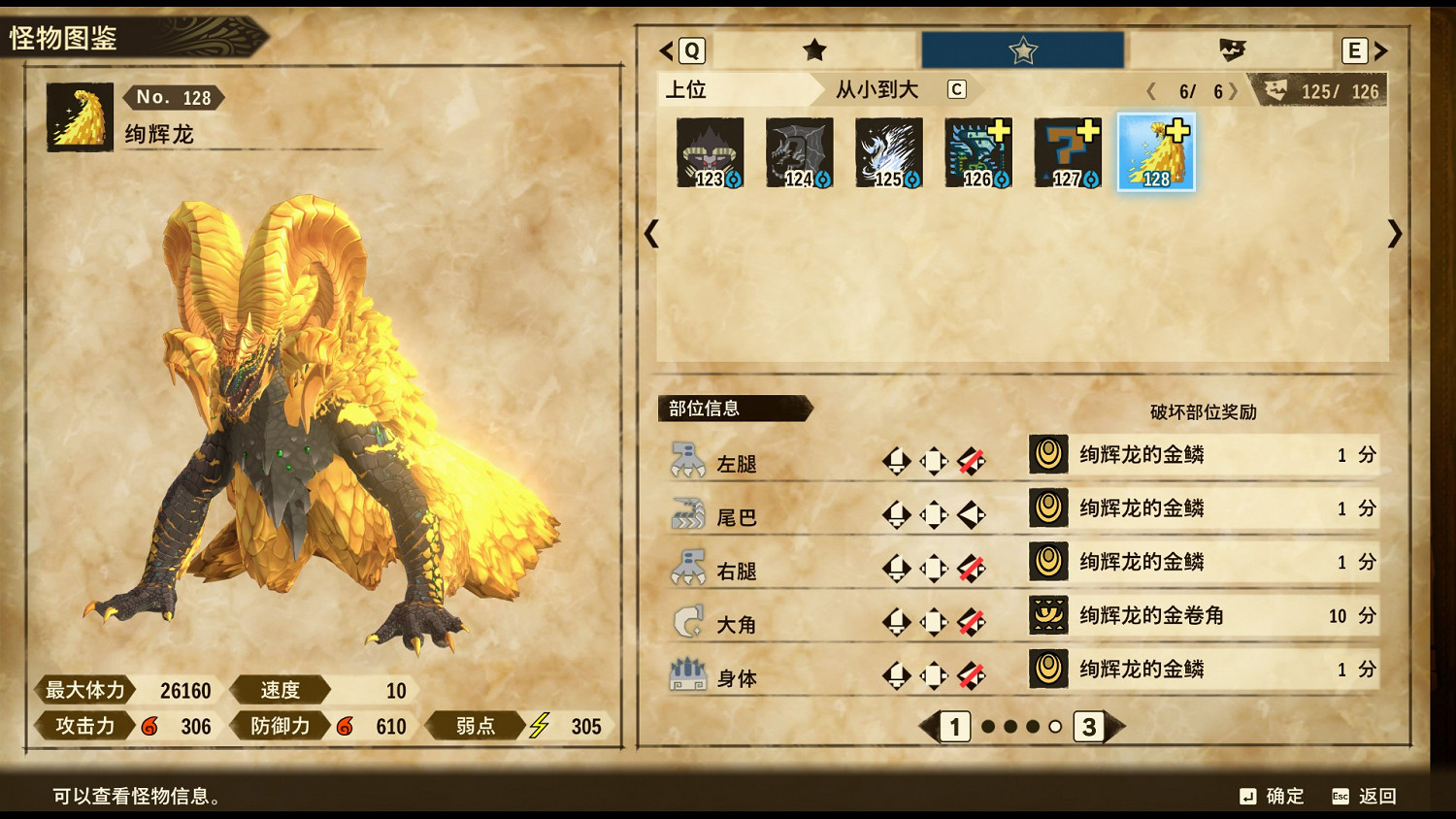 《魔物獵人物語2 破滅之翼》絢輝龍肉質及打法思路