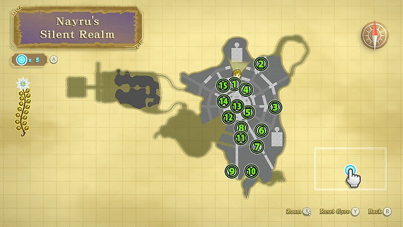 薩爾達傳說 禦天之劍 HD 幽寂淚珠分佈位置