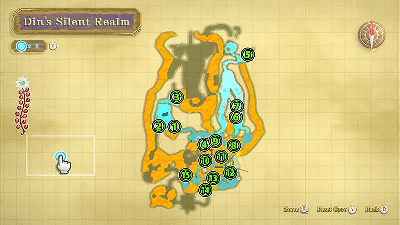 薩爾達傳說 禦天之劍 HD 幽寂淚珠分佈位置