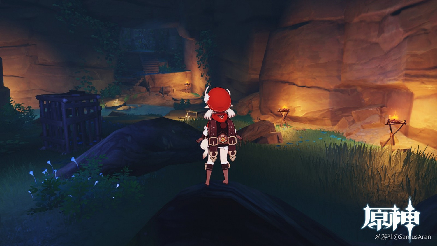 《原神》鳴神大社下方洞穴進入方法