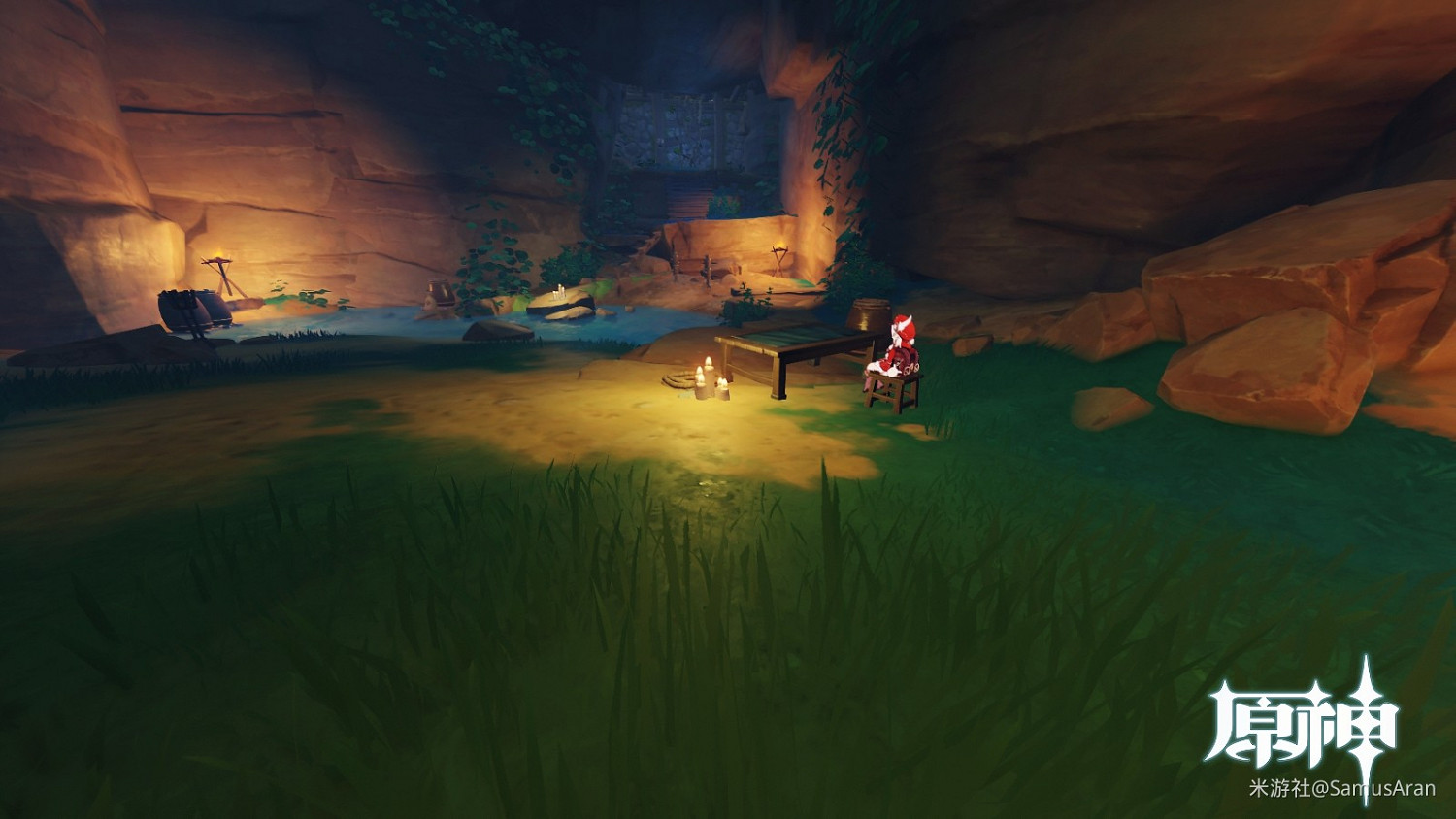 《原神》鳴神大社下方洞穴進入方法