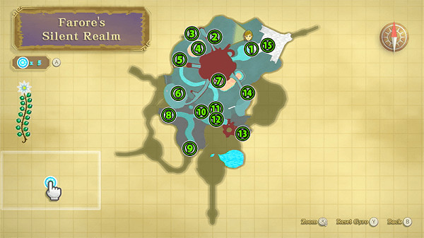 《薩爾達傳說 禦天之劍 HD》幽寂淚珠分佈位置