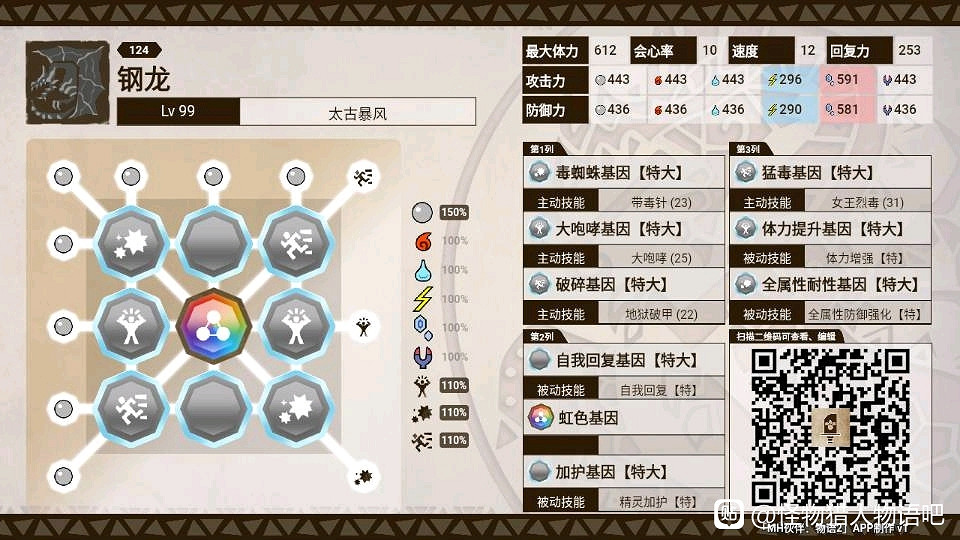 《魔物獵人物語2 破滅之翼》肉盾鋼龍基因搭配方案