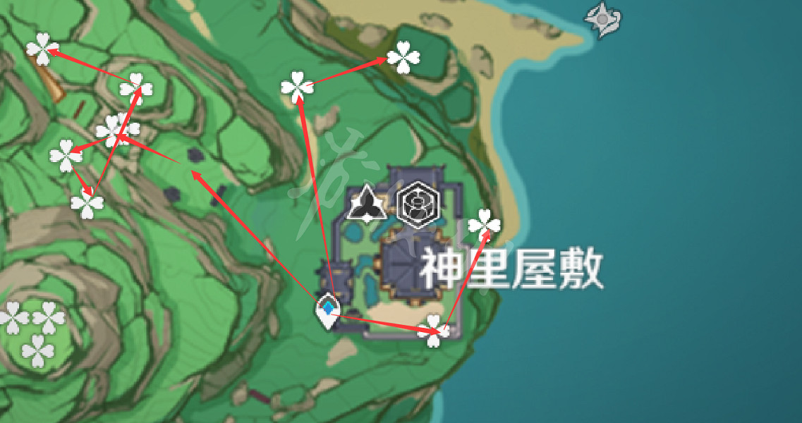 《原神》緋櫻繡球採集路線推薦