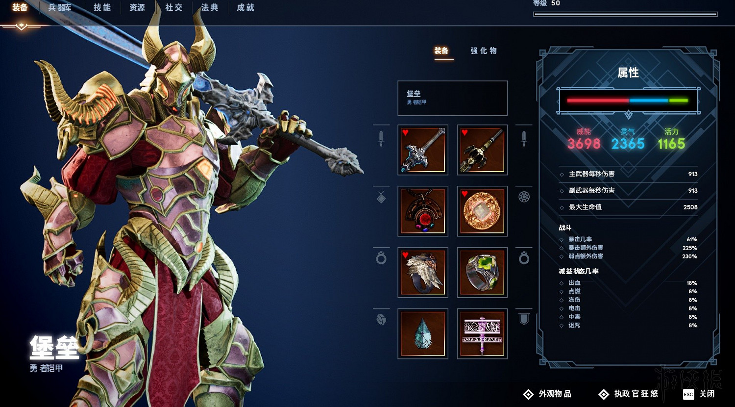 《眾神殞落》裝備及強化物配置心得 《眾神殞落》裝備及強化物配置心得