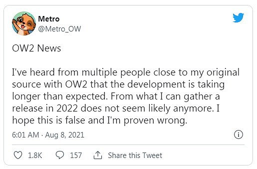 爆料稱OW2明年發售無望 《喋血復仇》Steam周銷登頂 爆料稱OW2明年發售無望 《喋血復仇》Steam周銷登頂