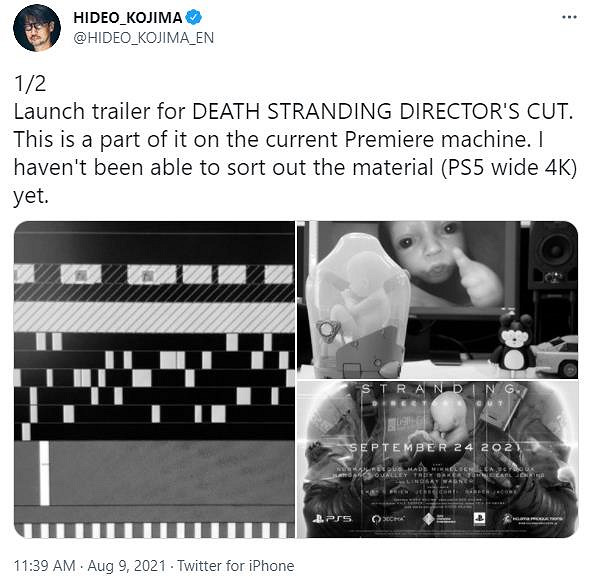 小島匯報《死亡擱淺:導剪版》預告片工作成果:短小精悍 小島匯報《死亡擱淺:導剪版》預告片工作成果:短小精悍