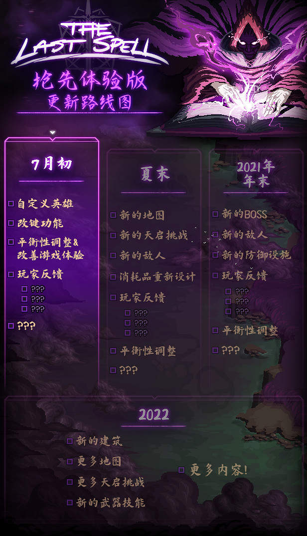 《最後的咒語》更新路線圖分享