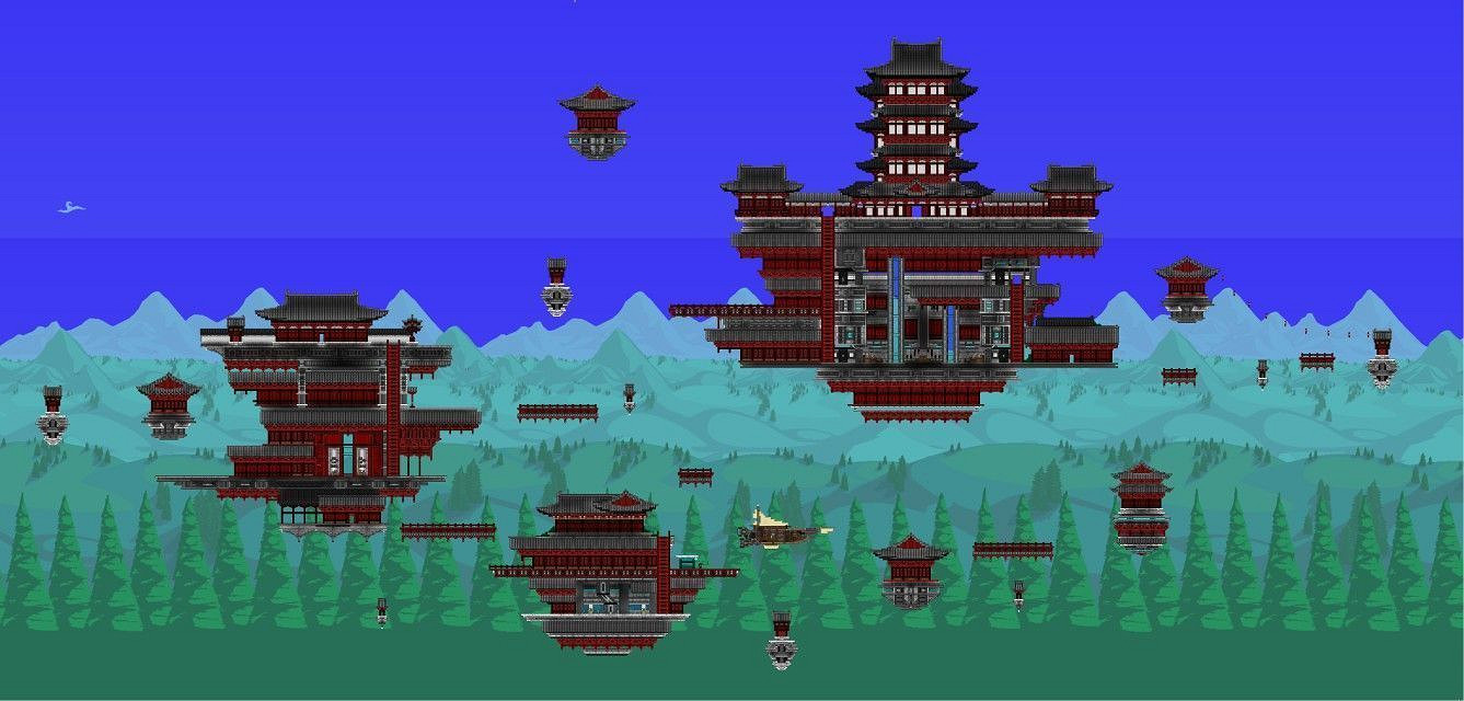 《泰拉瑞亞（Terraria）》中式建築建造指南