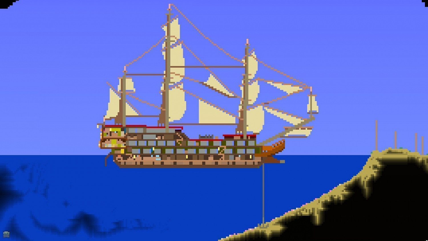 《泰拉瑞亞(Terraria)》帆船建築建造教學 《泰拉瑞亞(Terraria)》帆船建築建造教學