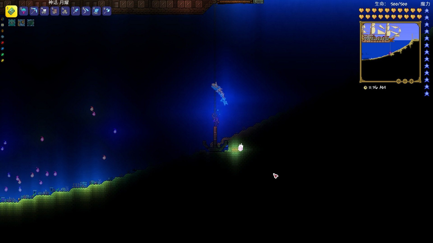 《泰拉瑞亞(Terraria)》帆船建築建造教學 《泰拉瑞亞(Terraria)》帆船建築建造教學