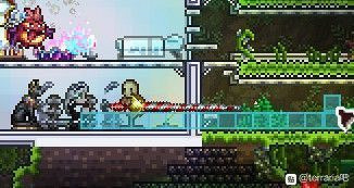 《泰拉瑞亞（Terraria）》礦車騎槍逃課打法
