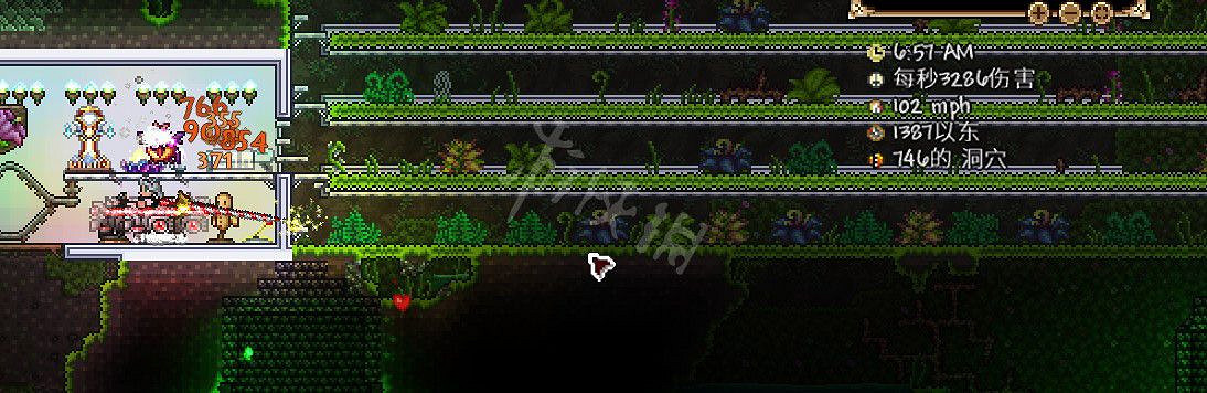 《泰拉瑞亞（Terraria）》礦車騎槍逃課打法介紹