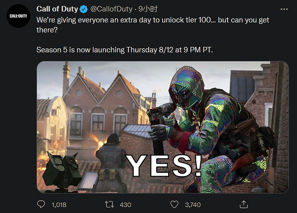 《決勝時刻：冷戰》和《戰區》第5賽季更新將延遲一天