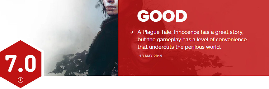 《瘟疫傳說 無罪》IGN評分7.0 故事優秀玩法太簡單