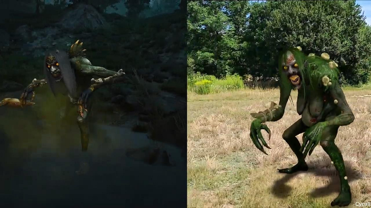 《巫師3》與《巫師:怪物殺手》怪物對比影片 《巫師3》與《巫師:怪物殺手》怪物對比影片