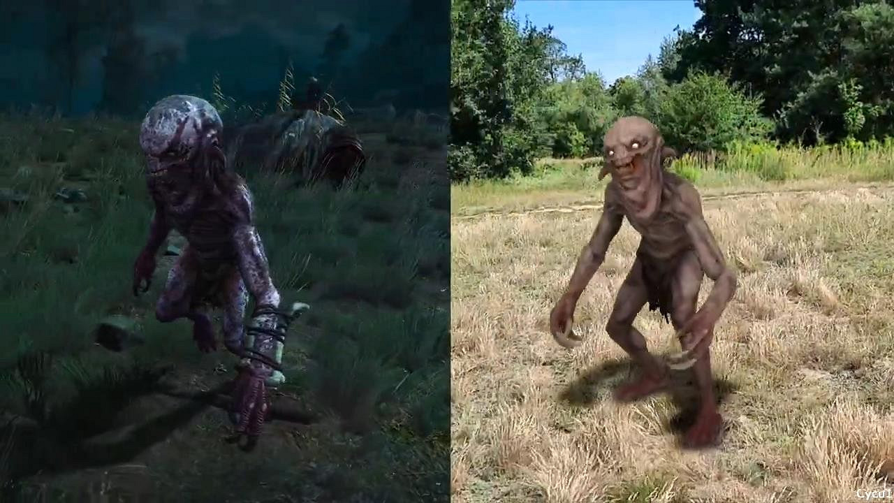 《巫師3》與《巫師:怪物殺手》怪物對比影片 《巫師3》與《巫師:怪物殺手》怪物對比影片