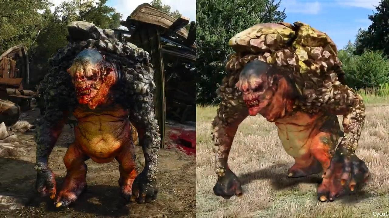 《巫師3》與《巫師:怪物殺手》怪物對比影片 《巫師3》與《巫師:怪物殺手》怪物對比影片