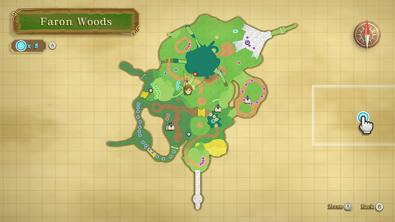 《薩爾達傳說 禦天之劍 HD》歌蚪音符分佈位置