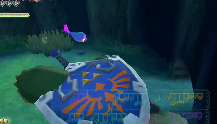 《薩爾達傳說 禦天之劍 HD》歌蚪音符分佈位置