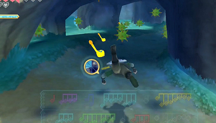 《薩爾達傳說 禦天之劍 HD》歌蚪音符分佈位置