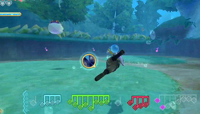 《薩爾達傳說 禦天之劍 HD》歌蚪音符分佈位置