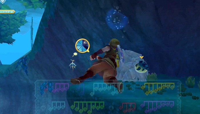 《薩爾達傳說 禦天之劍 HD》歌蚪音符分佈位置