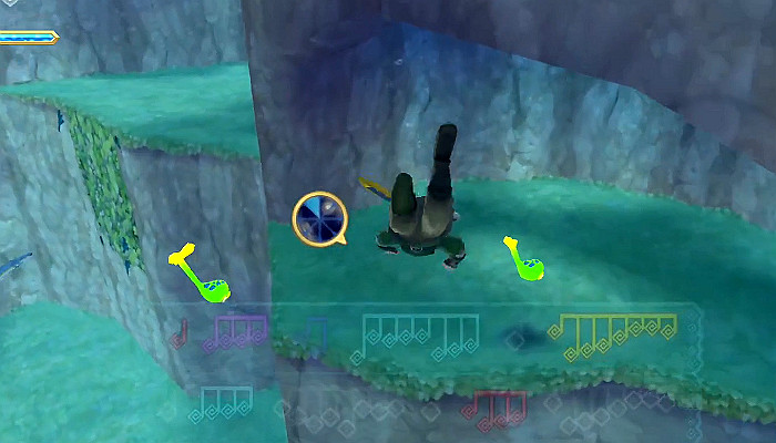 《薩爾達傳說 禦天之劍 HD》歌蚪音符分佈位置