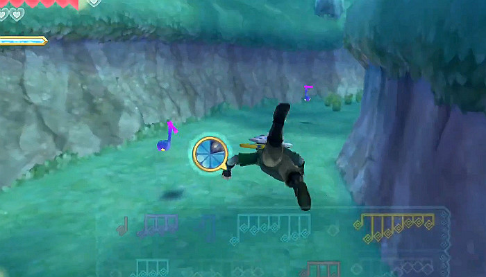 《薩爾達傳說 禦天之劍 HD》歌蚪音符分佈位置