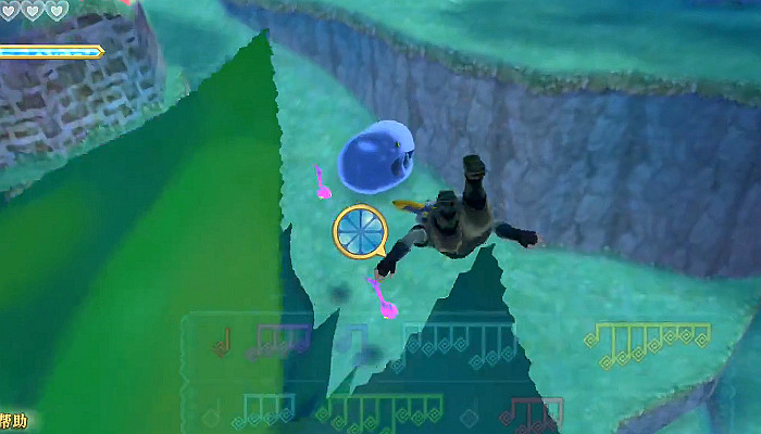 《薩爾達傳說 禦天之劍 HD》歌蚪音符分佈位置