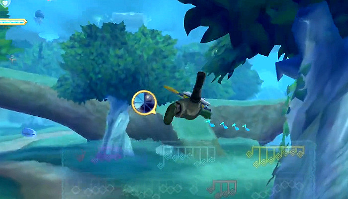 《薩爾達傳說 禦天之劍 HD》歌蚪音符分佈位置