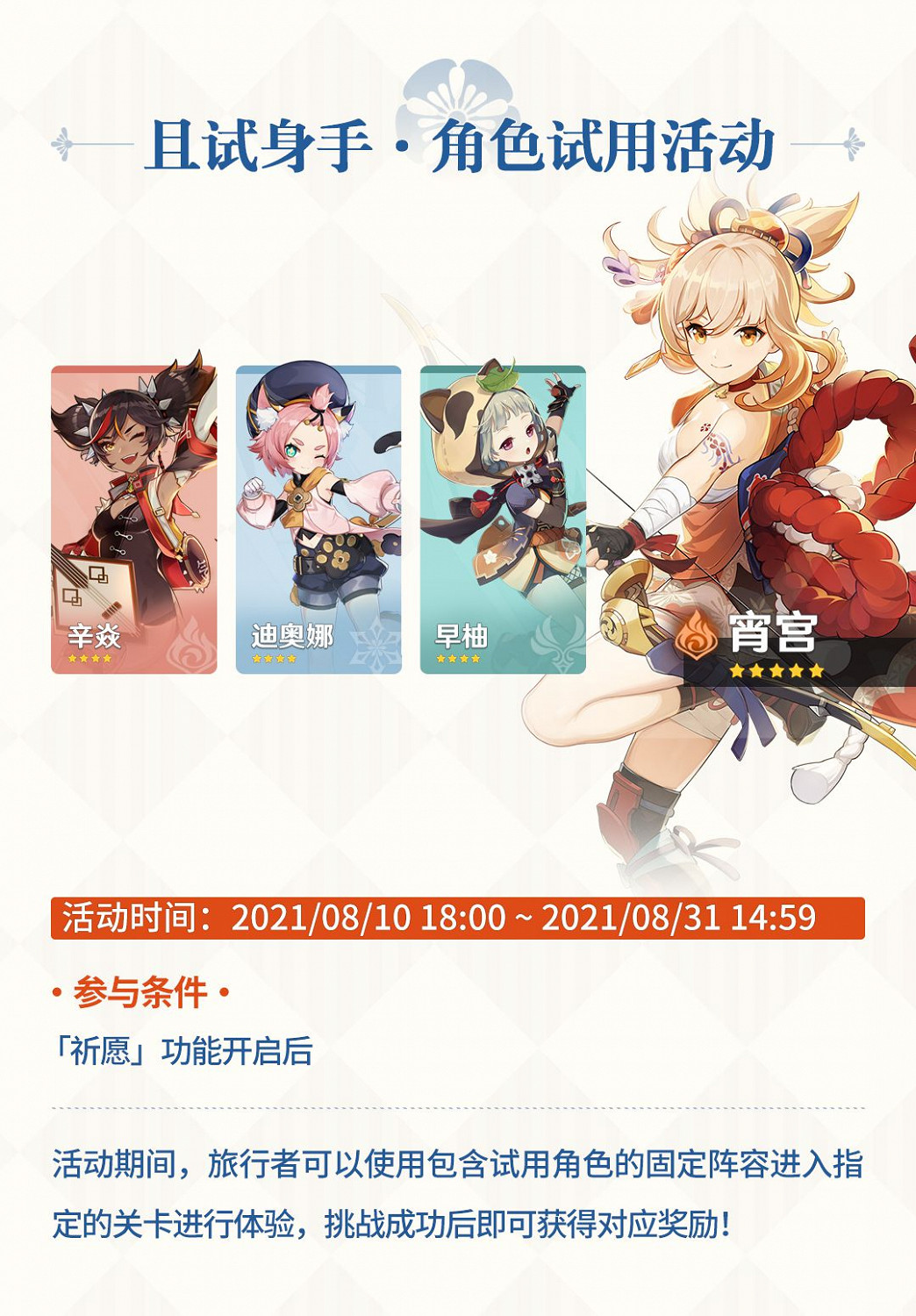 《原神》2.0版第二期活動總覽