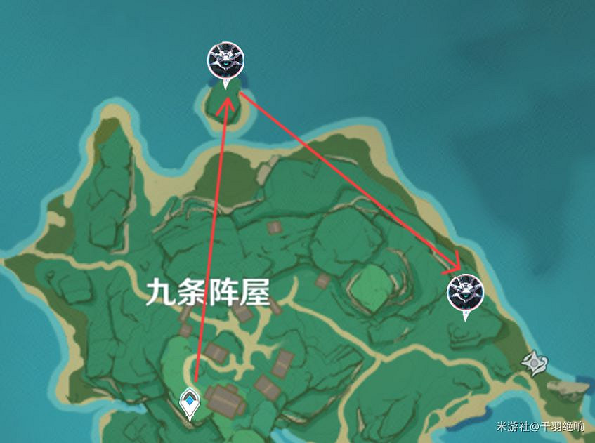 《原神》稻妻丘丘薩滿位置圖示