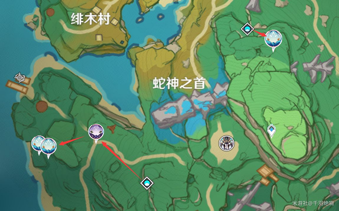 《原神》2.0版稻妻區域騙騙花位置分佈 《原神》2.0版稻妻區域騙騙花位置分佈