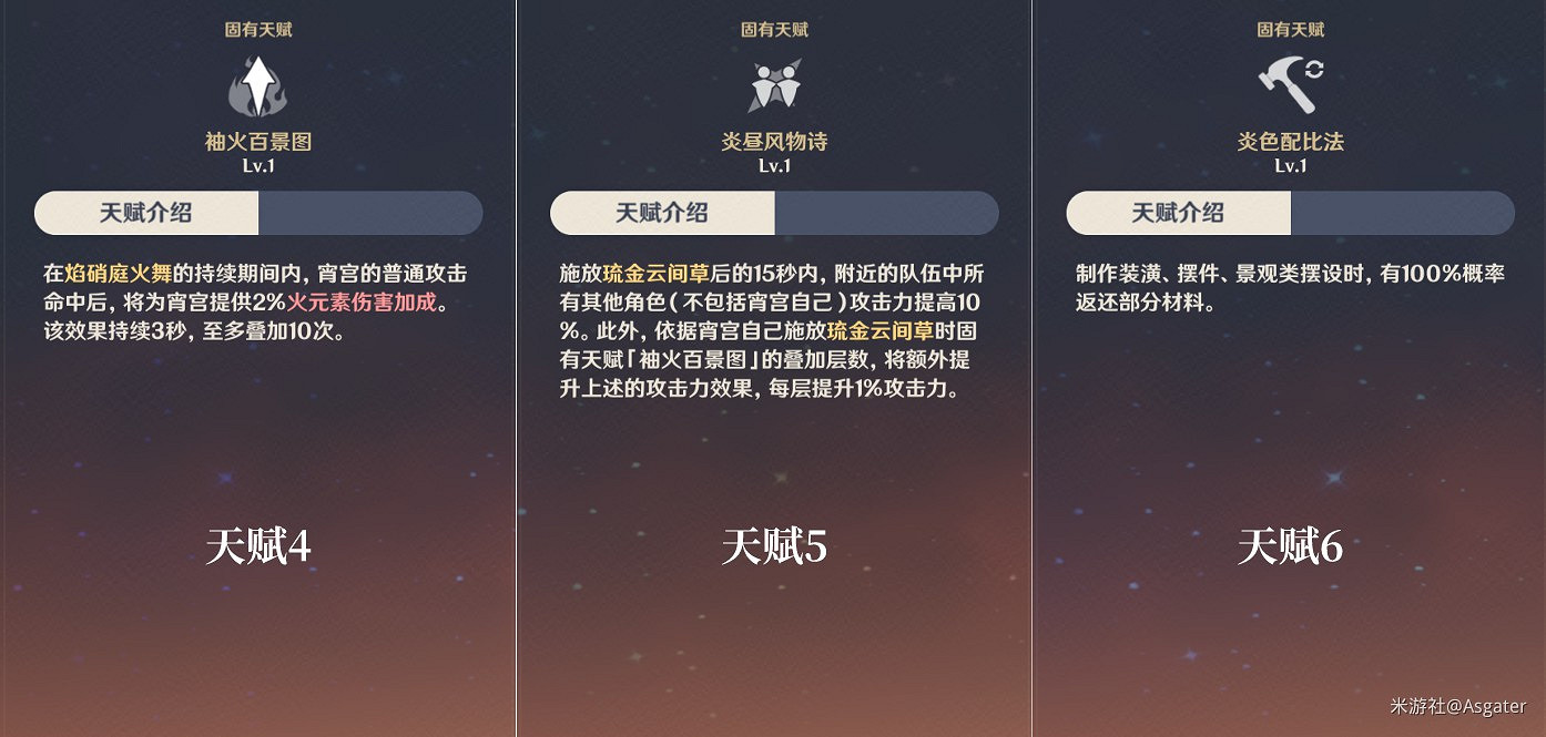 《原神》宵宮培養一圖流