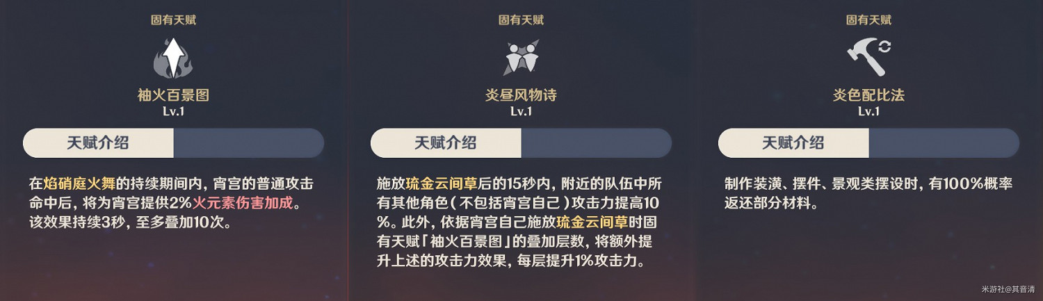 《原神》宵宮天賦、命之座介紹與強度評析 《原神》宵宮天賦、命之座介紹與強度評析