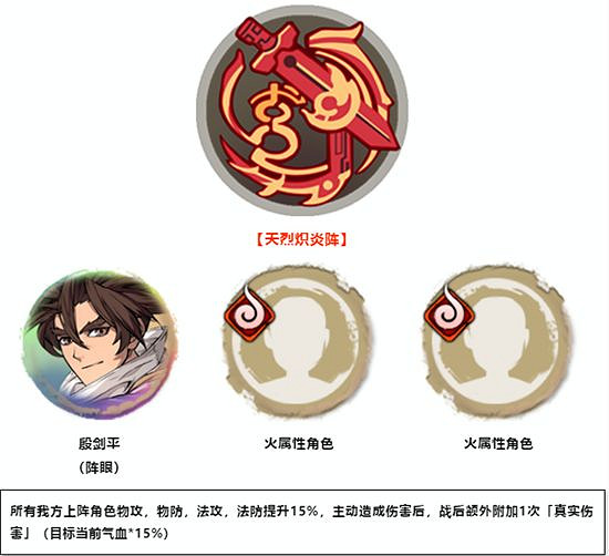 《天地劫幽城再臨》殷劍平陣容搭配攻略 殷劍平陣容怎麽搭配 《天地劫幽城再臨》殷劍平陣容搭配攻略 殷劍平陣容怎麽搭配