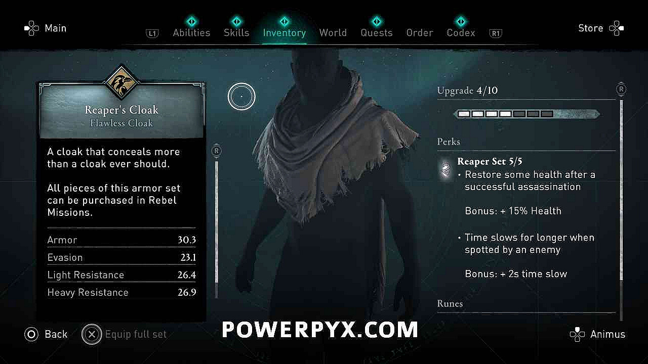 《刺客教條 維京紀元》死神護甲套裝獲取方式