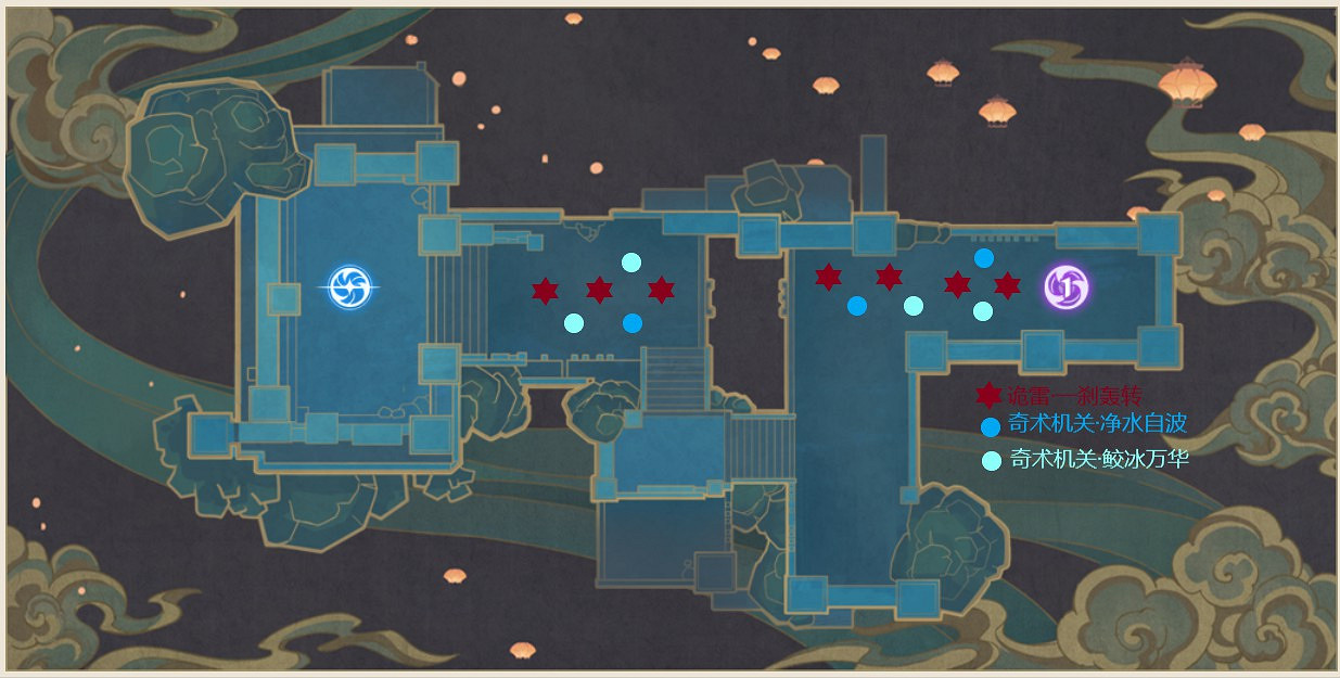 《原神》2.0版本機關棋譚第一關無傷打法