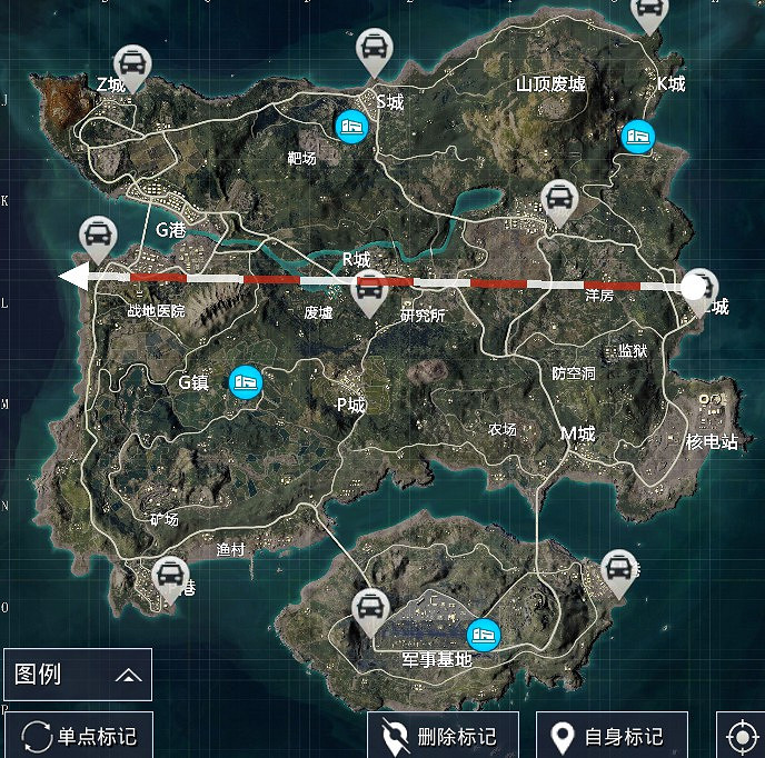 《和平精英》海島地圖苟分路線分享 《和平精英》海島地圖苟分路線分享