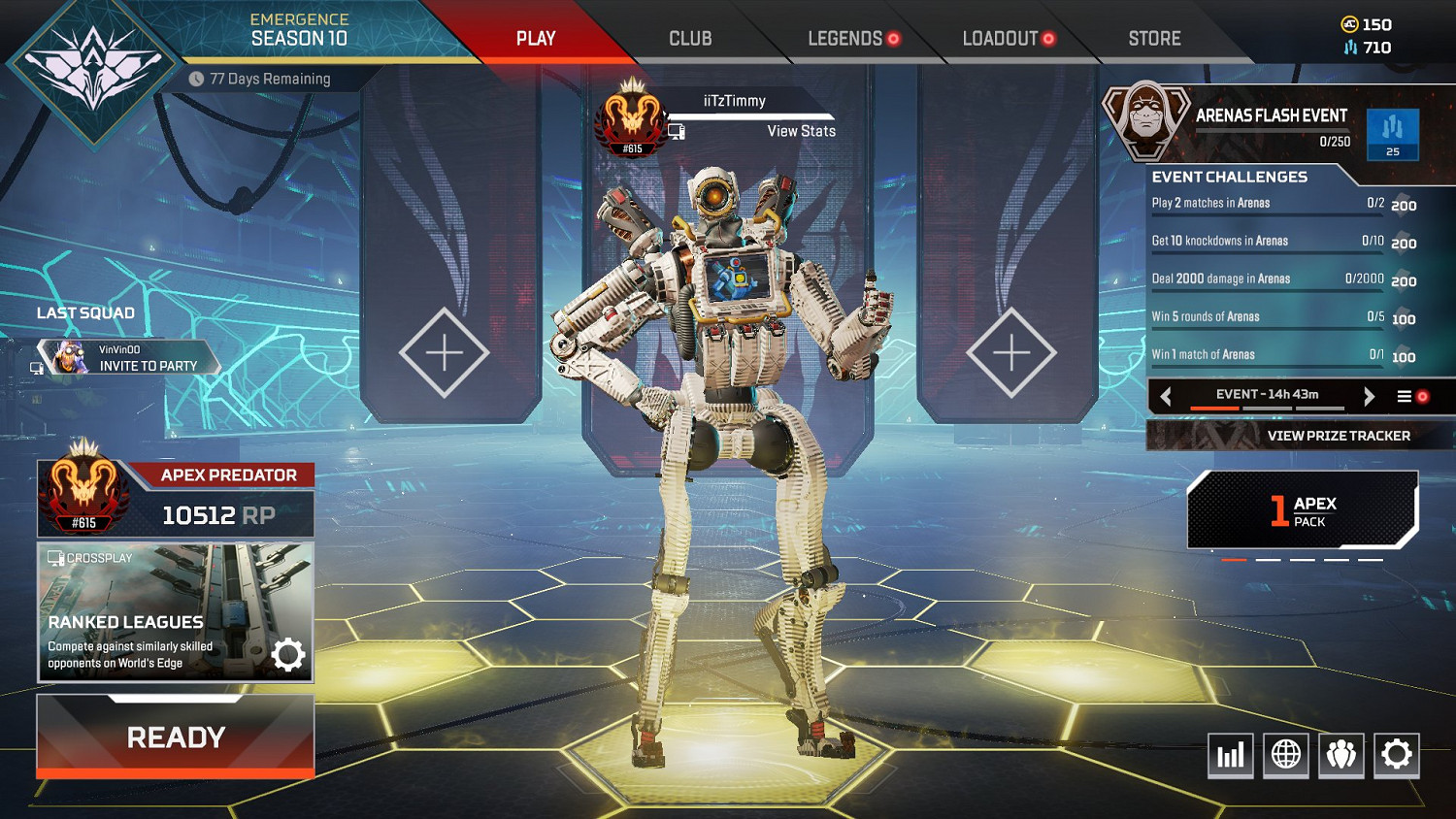 《Apex英雄》主播連續直播兩天半 單排從青銅打到獵殺 《Apex英雄》主播連續直播兩天半 單排從青銅打到獵殺