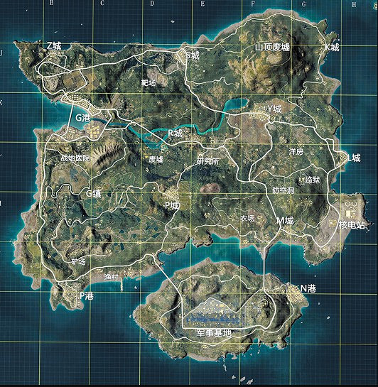 《和平精英》海島地圖苟分路線分享 《和平精英》海島地圖苟分路線分享