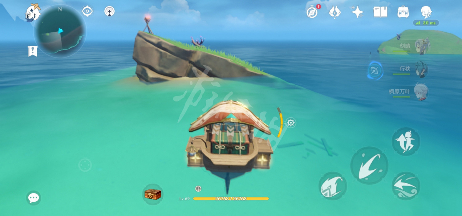 《原神》稻妻左下角小島寶箱拿法分享