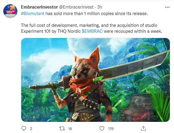 Embracer季度財報:《英靈殿》銷量破790萬 《突變紀元》一周回本 Embracer季度財報:《英靈殿》銷量破790萬 《突變紀元》一周回本