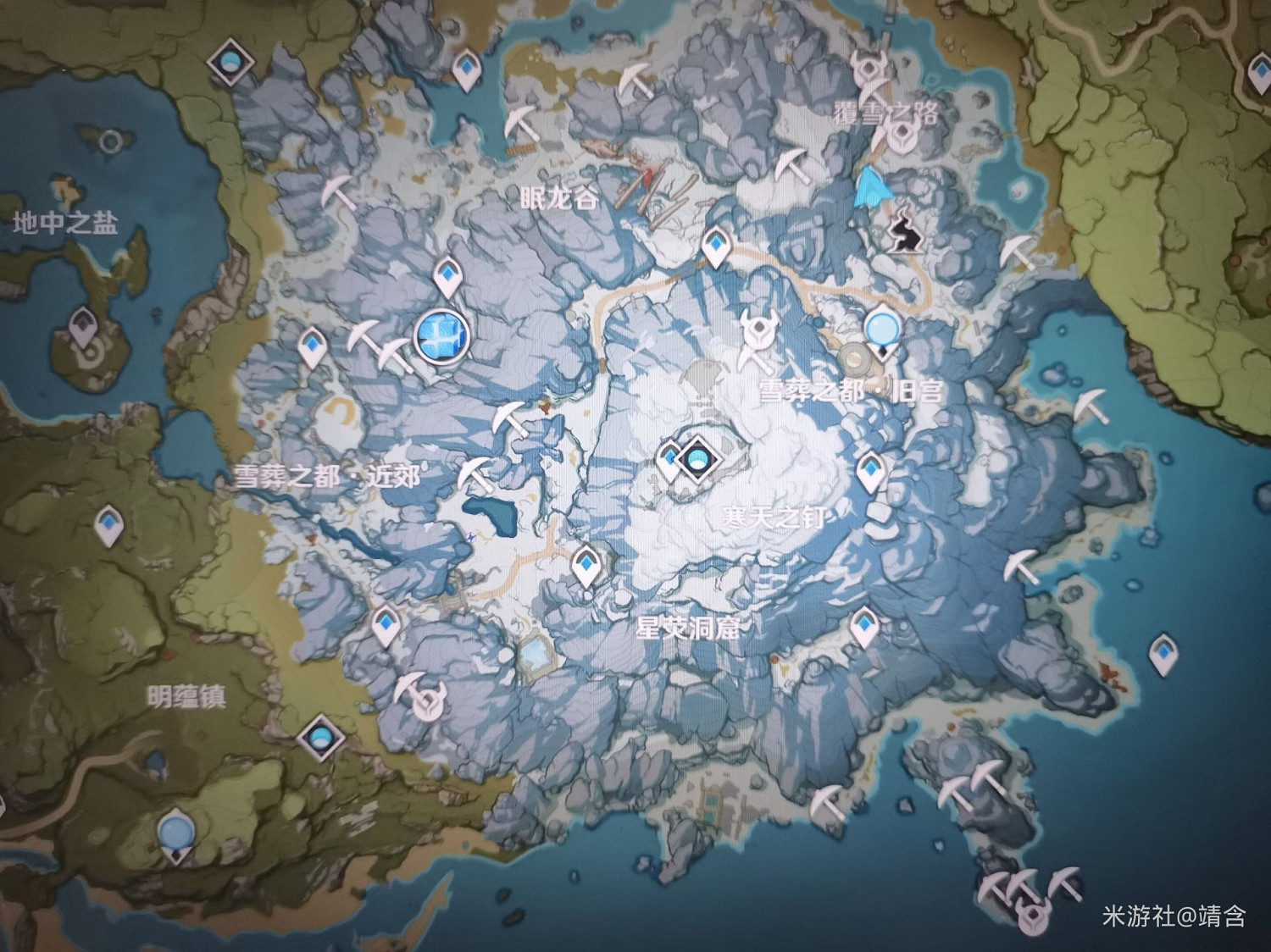 《原神》星銀礦石採集點位圖示