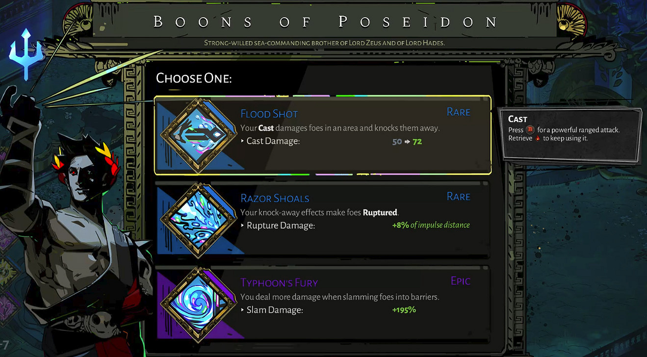 《黑帝斯》波塞冬祝福效果一覽 波塞冬祝福作用是什麽 《黑帝斯》波塞冬祝福效果一覽 波塞冬祝福作用是什麽