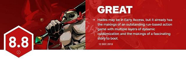 《黑帝斯》ign評分怎麽樣 ign評分一覽