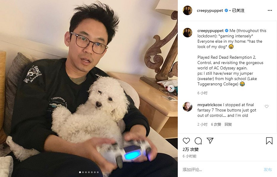 溫子仁ins曬遊戲生活 重遊《刺客教條:奧德賽》 溫子仁ins曬遊戲生活 重遊《刺客教條:奧德賽》