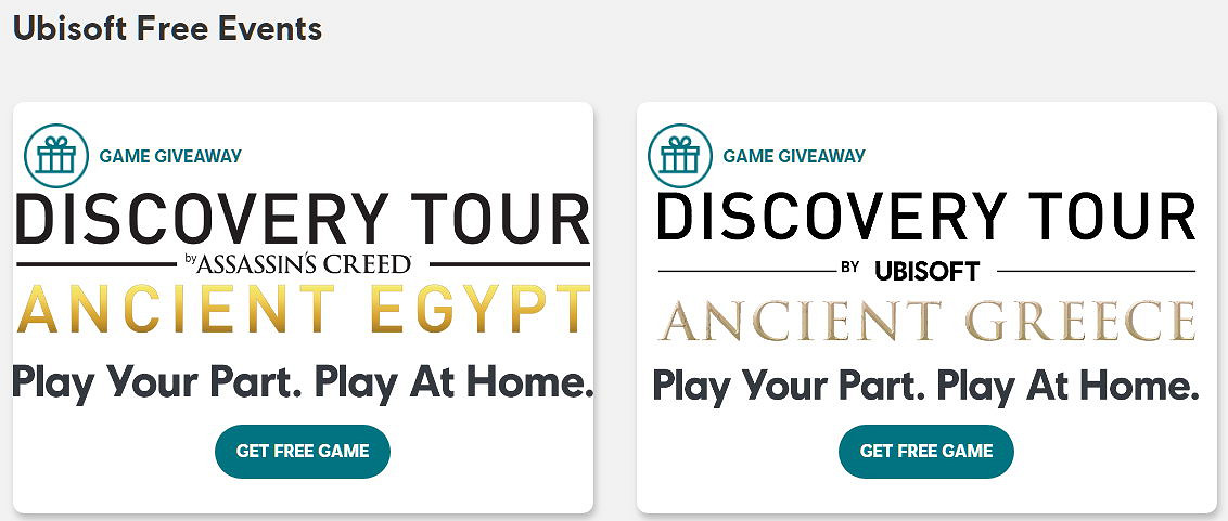 Uplay喜加二 《刺客起源》《奧德賽》探索模式免費領