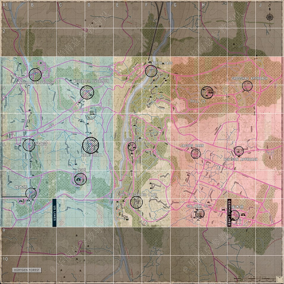 《集火地獄》全戰役高清地圖一覽 《集火地獄》全戰役高清地圖一覽